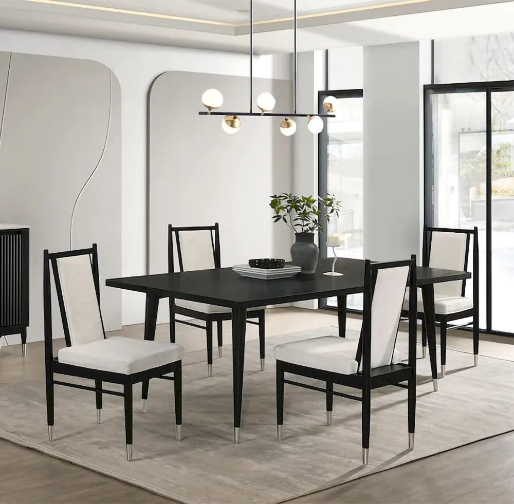Furniture of America - Margate - 5 Pc. Dining Table Set - FM32002BK-T-5PC view 1