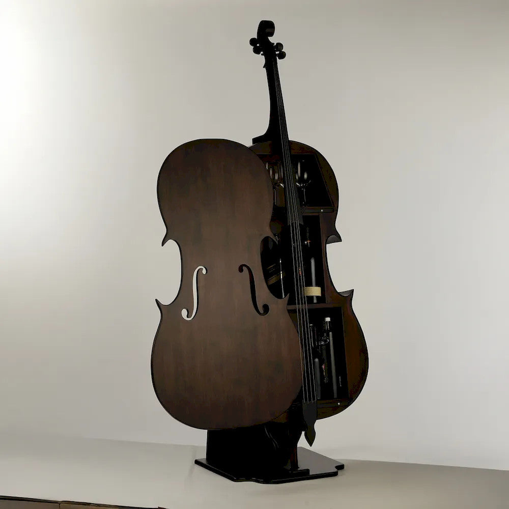 Furniture of America - Maricello - Cello Bar Cabinet - Walnut - FM-AC9990WN view 1