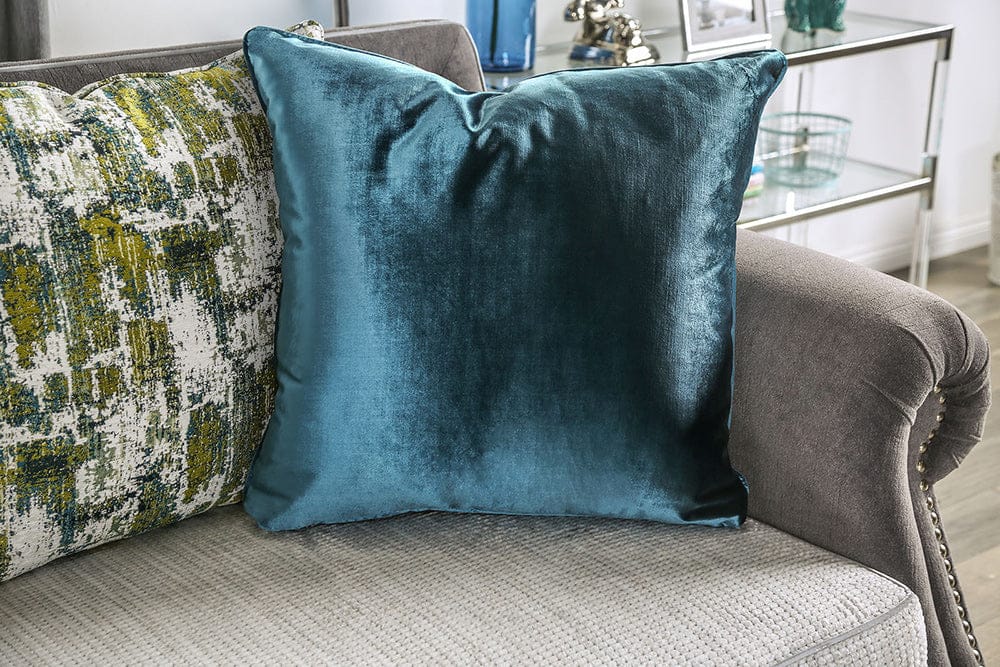 Furniture of America - Mariella Sofa + Loveseat in Gray/Beige/Teal/Olive - SM2286-2PC View 5