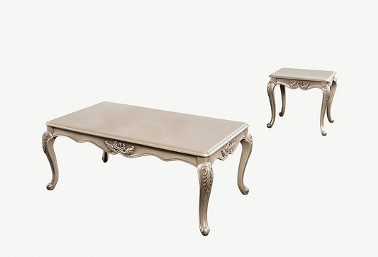 Furniture of America - Marston End Table in Champagne - FM45006CPN-E View 2