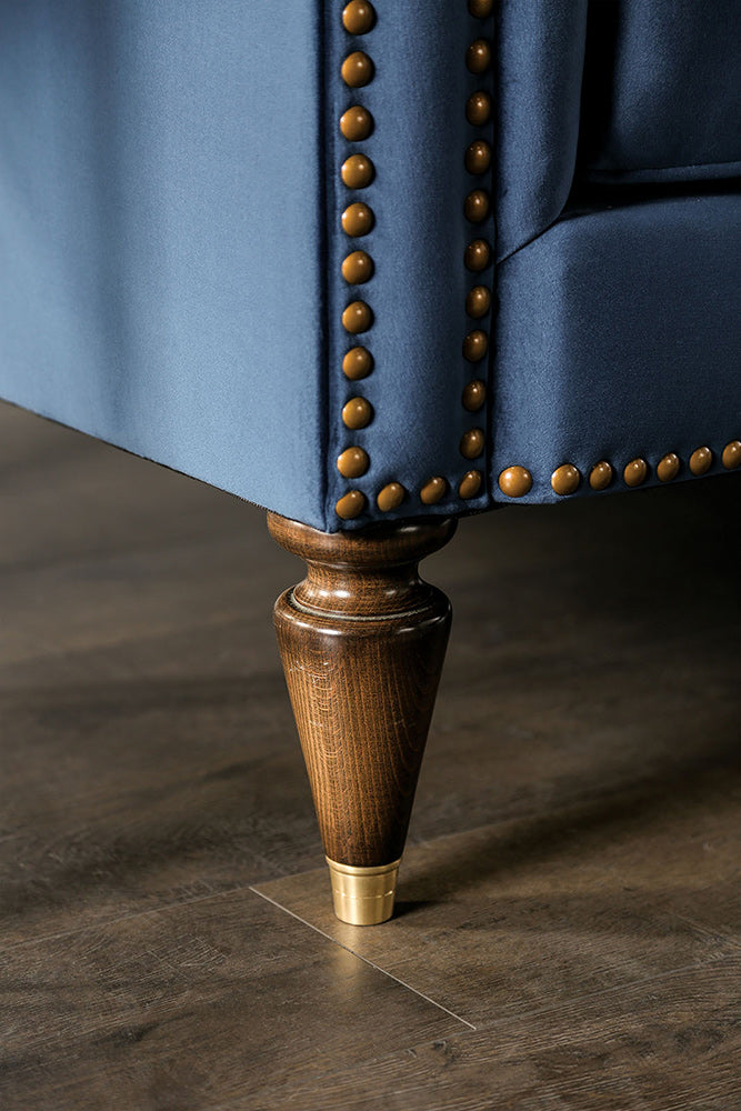 Furniture of America - Martinique Sofa + Loveseat in Blue - SM2230-2PC View 5