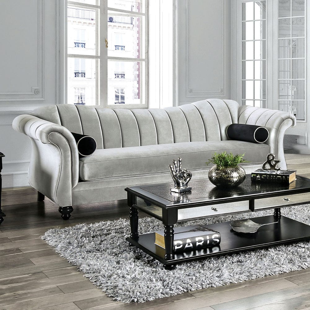 Furniture of America - Marvin Sofa in Pewter - SM2227-SF View 1