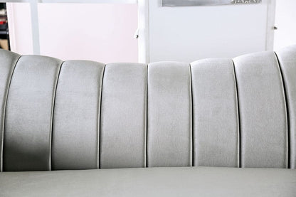 Furniture of America - Marvin Sofa + Loveseat in Pewter - SM2227-2PC View 2