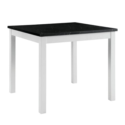 Furniture of America - Mathilda 5 Pc. Counter Ht. Set in Black/White - CM3143PT-5PK View 4