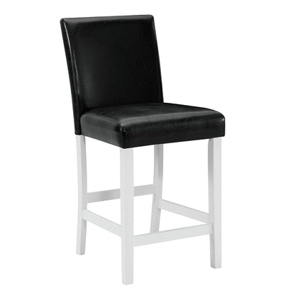 Furniture of America - Mathilda 5 Pc. Counter Ht. Set in Black/White - CM3143PT-5PK View 5
