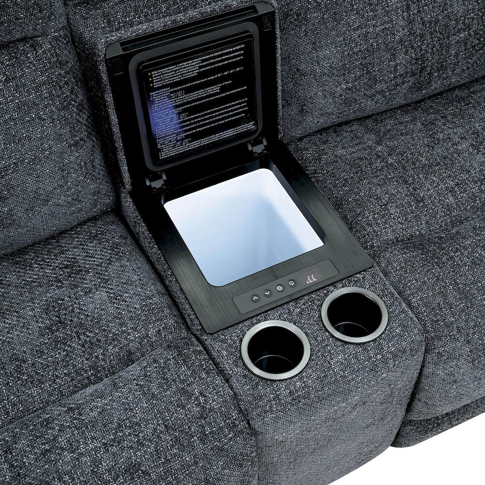 Furniture of America - Mattheus - Power Sectional - Charcoal Gray - CM9944DG-SECT-PM view 4