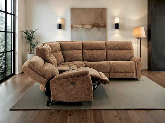 Furniture of America - Mattheus - Power Sectional - Cypress Brown - CM9944BR-SECT-PM view 1