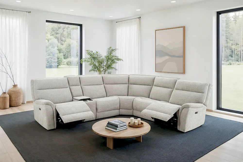 Furniture of America - Mattheus - Power Sectional - Dove Gray - CM9944LG-SECT-PM view 1