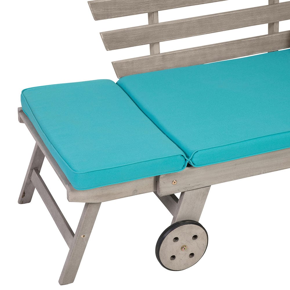 Furniture of America - Maui Convertible Sofa Daybed in Gray/Turquoise - GM-1015 View 4