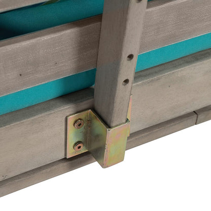 Furniture of America - Maui Convertible Sofa Daybed in Gray/Turquoise - GM-1015 View 6