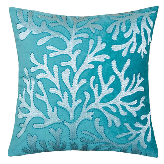 Furniture of America - May 20" X 20" Pillow Set of 2 in Teal - PL8075-2PK View 1