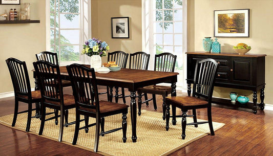 Furniture of America - Mayville Side Chair Set of 2 in Black/Antique Oak - CM3431SC-2PK View 2
