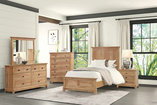 Furniture of America - Mchenry - Full Bed, Natural Oak - FM7706NT-F-BED view 2