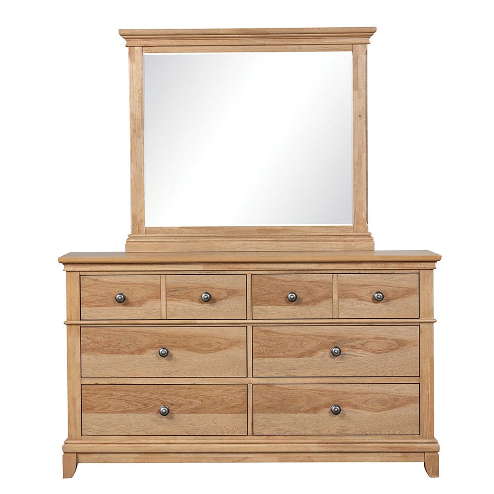 Furniture of America - Mchenry Mirror in Natural Oak - FM7706NT-M View 3