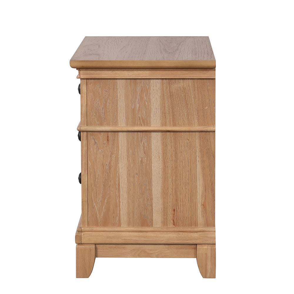 Furniture of America - Mchenry Nightstand in Natural Oak - FM7706NT-N View 3