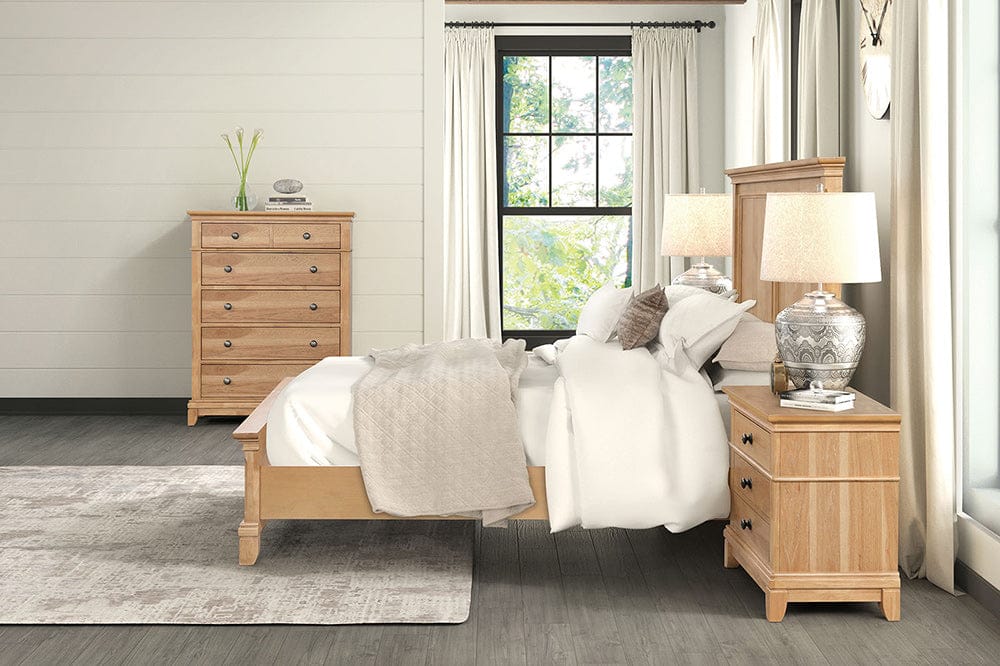 Furniture of America - Mchenry Queen Bed in Natural Oak - FM7706NT-Q-BED View 3