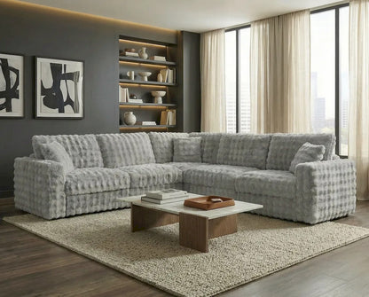 Furniture of America - Mckenna - Modular Sectional - Silver Gray - FM67011SV-SECT view 1