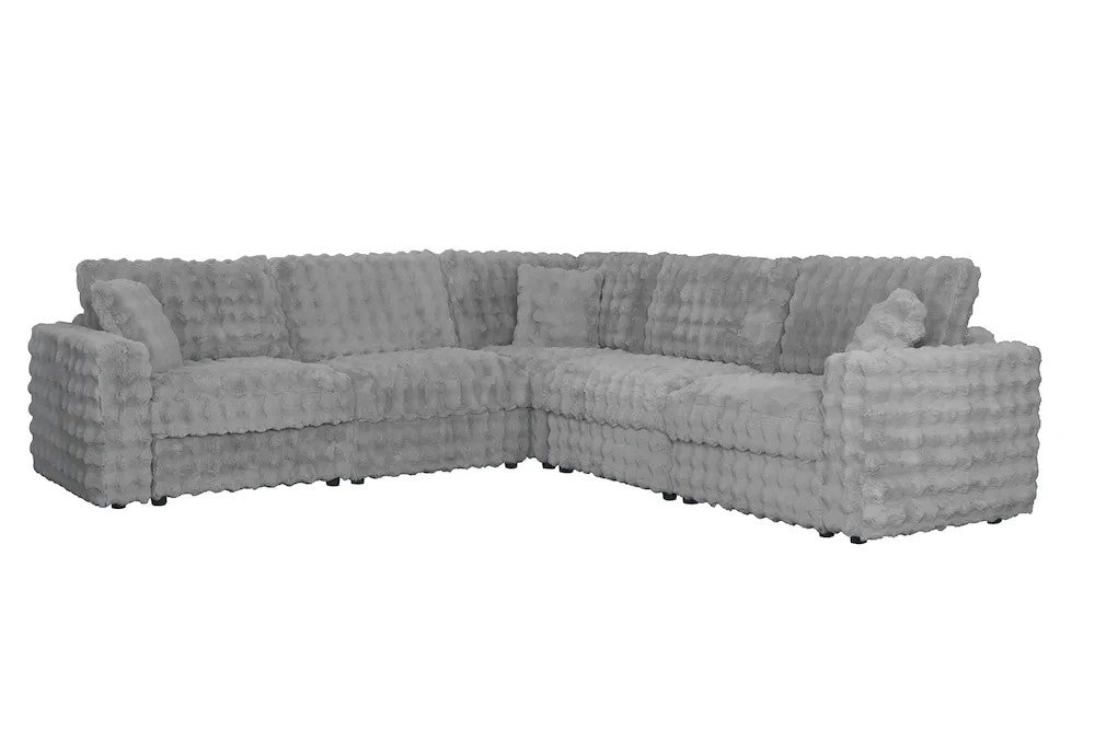 Furniture of America - Mckenna - Modular Sectional - Silver Gray - FM67011SV-SECT view 2