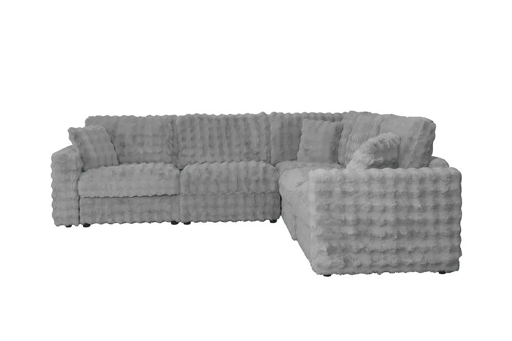 Furniture of America - Mckenna - Modular Sectional - Silver Gray - FM67011SV-SECT view 3