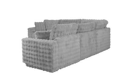 Furniture of America - Mckenna - Modular Sectional - Silver Gray - FM67011SV-SECT view 4