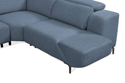 Furniture of America - Melancton Power Sectional in Blue - CM9933BL-SECT-PM View 4