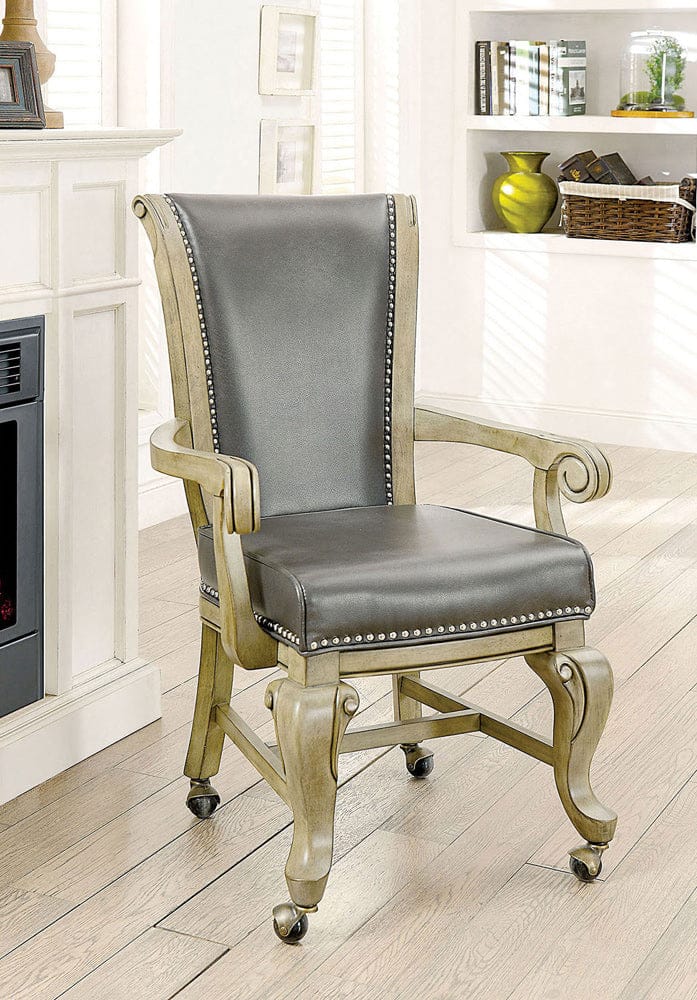 Furniture of America - Melina Arm Chair in Gray - CM-GM367GY-AC-2PK View 1