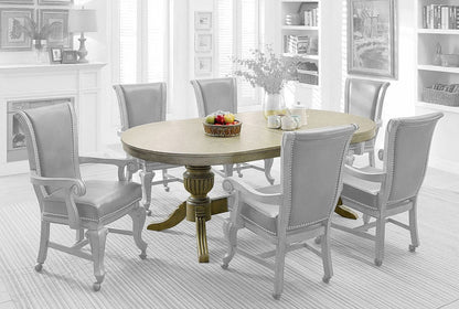 Furniture of America - Melina Game Table in Gray - CM-GM367GY-T-TABLE View 1
