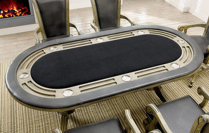 Furniture of America - Melina Game Table in Gray - CM-GM367GY-T-TABLE View 2