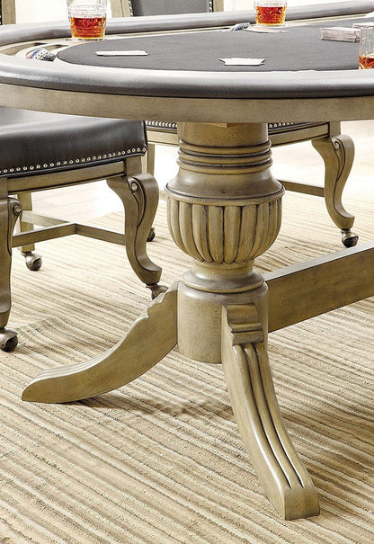 Furniture of America - Melina Game Table in Gray - CM-GM367GY-T-TABLE View 5