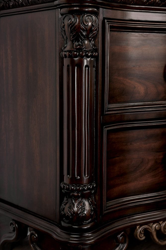 Furniture of America - Menodora Dresser in Brown Cherry - CM7311D View 2