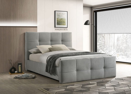 Furniture of America - Merced E.King Bed in Light Gray - FM72007LG-EK-BED View 1