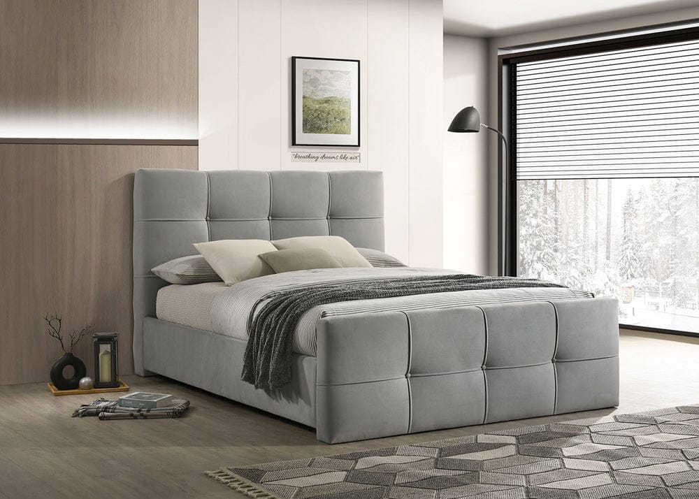 Furniture of America - Merced Queen Bed in Light Gray - FM72007LG-Q-BED View 1