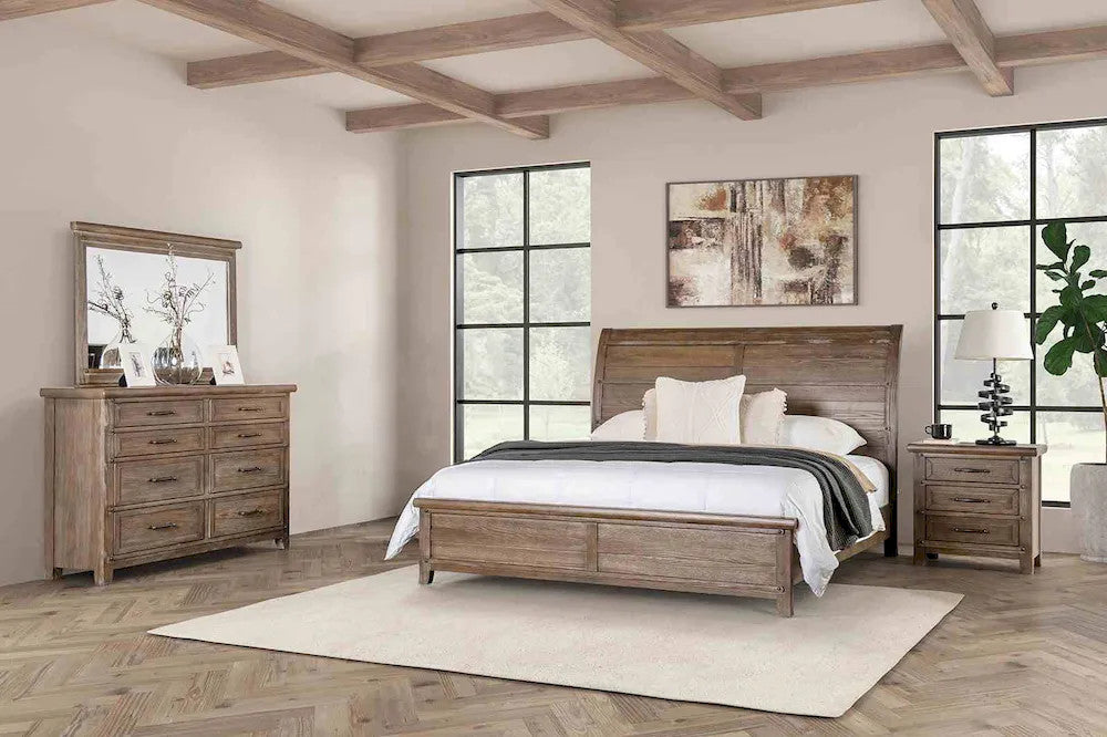 Furniture of America - Merthyr - 4 Pc. Queen Bedroom Set w/ 2NS - FM7431BR-Q-5PC-2NS view 1
