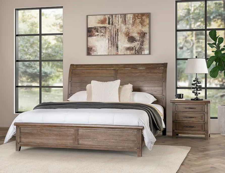 Furniture of America - Merthyr - 4 Pc. Queen Bedroom Set w/ 2NS - FM7431BR-Q-5PC-2NS view 2