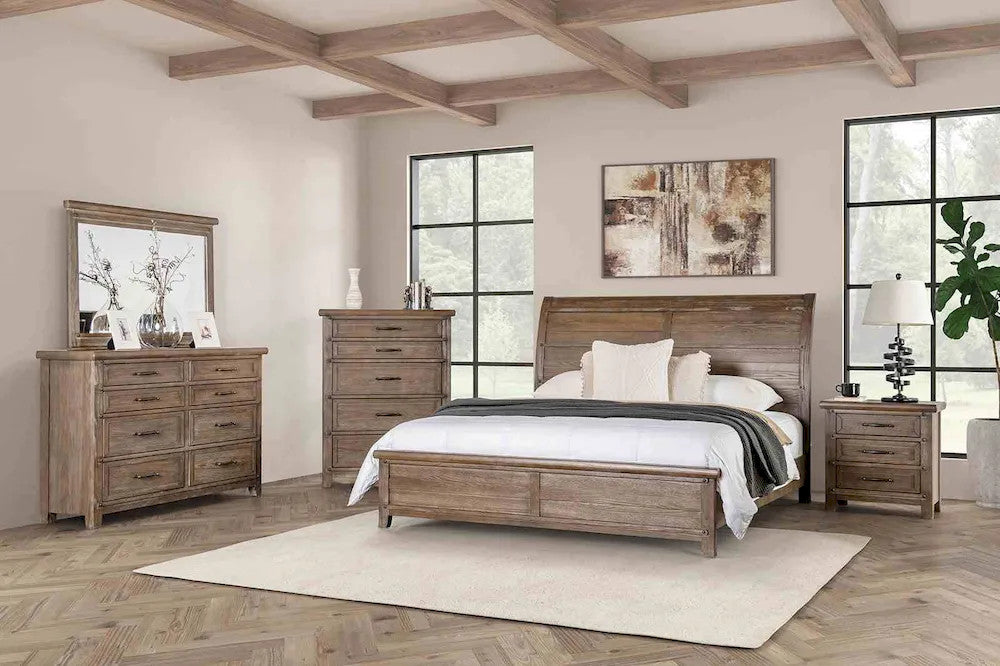 Furniture of America - Merthyr - 4 Pc. Queen Bedroom Set w/ Chest - FM7431BR-Q-5PC-CHEST view 1