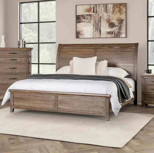 Furniture of America - Merthyr - E.King Bed, Brown - FM7431BR-EK-BED view 1