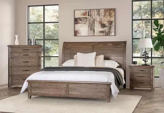 Furniture of America - Merthyr - E.King Bed, Brown - FM7431BR-EK-BED view 2
