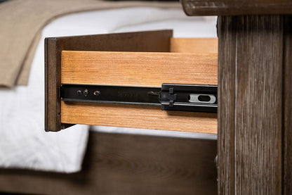 Furniture of America - Merthyr Nightstand in Brown - FM7431BR-N View 4