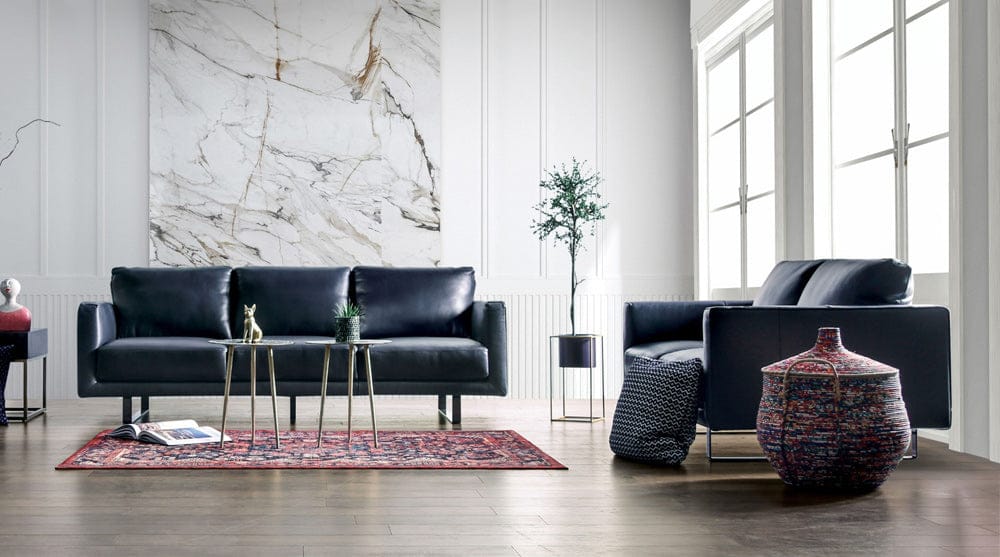 Furniture of America - Mezzanotte Sofa + Loveseat in Midnight Blue - FM90000-2PC View 1