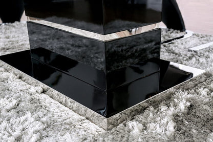 Furniture of America - Midvale Dining Table in Black/Chrome - CM3650BK-T-TABLE View 3