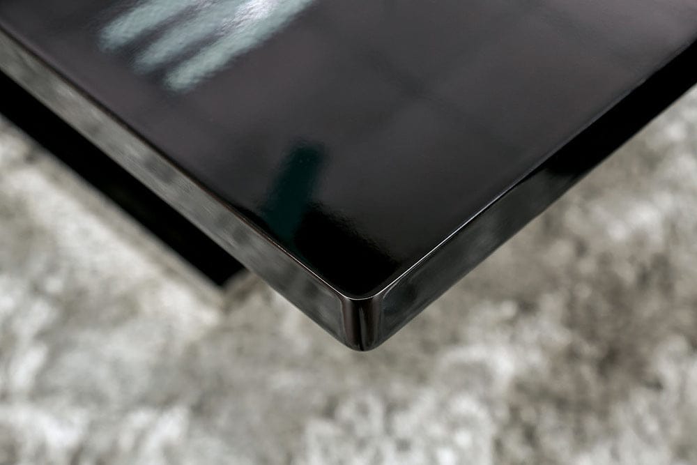 Furniture of America - Midvale Dining Table in Black/Chrome - CM3650BK-T-TABLE View 5