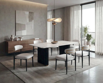 Furniture of America - Minden - 7 Pc. Dining Table Set - FM37020BK-T-7PC-18BK view 1