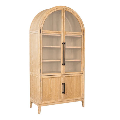 Furniture of America - Minster - Arched Cabinet - Natural - FM-AC8029NT view 2