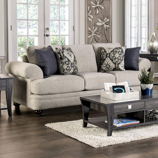 Furniture of America - Miramar Sofa in Beige/Charcoal - SM6442-SF View 1