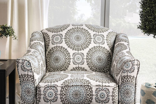 Furniture of America - Misty Chair in Ivory/Pattern - SM8141-CH-FL View 2