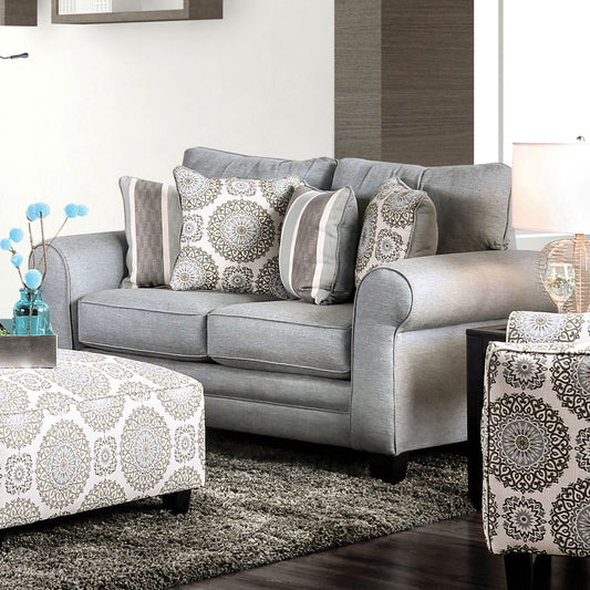 Furniture of America - Misty Loveseat in Blue Gray - SM8141-LV View 1