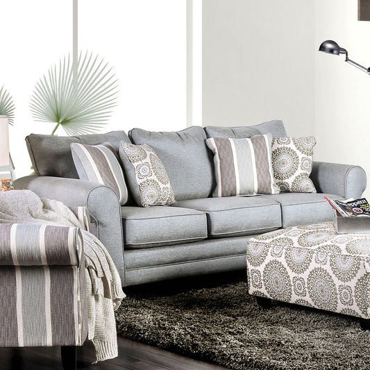 Furniture of America - Misty Sofa in Blue Gray - SM8141-SF View 1