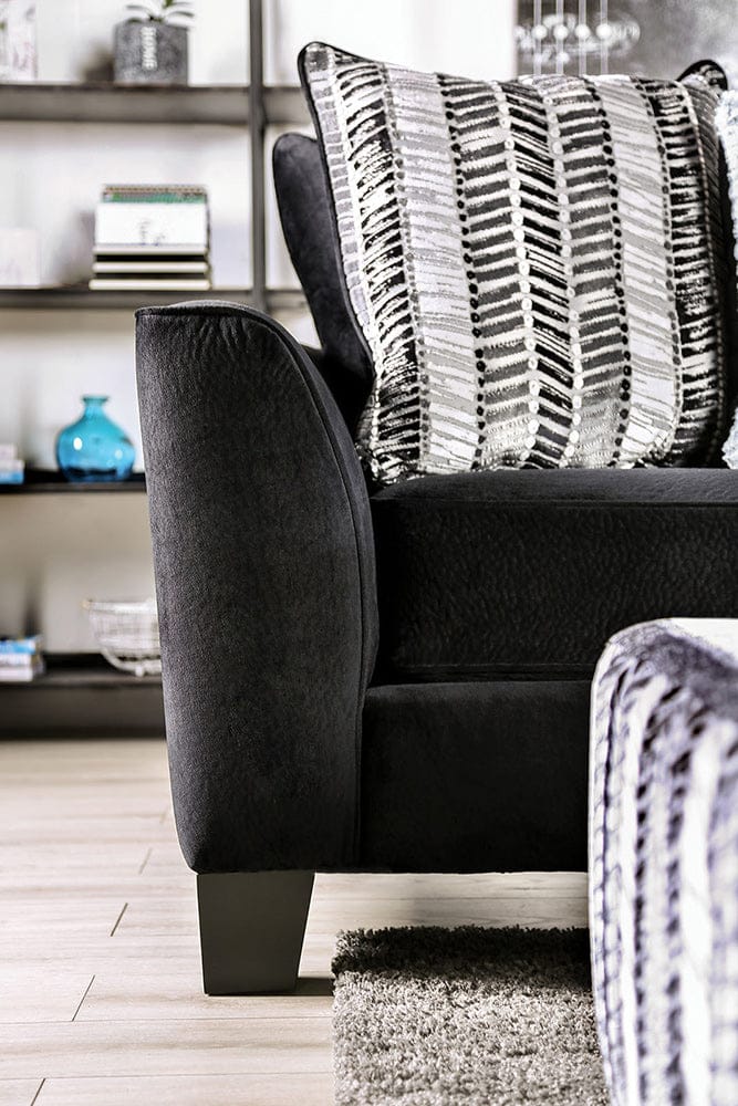 Furniture of America - Modbury Sectional in Black - SM5160-SECT View 5