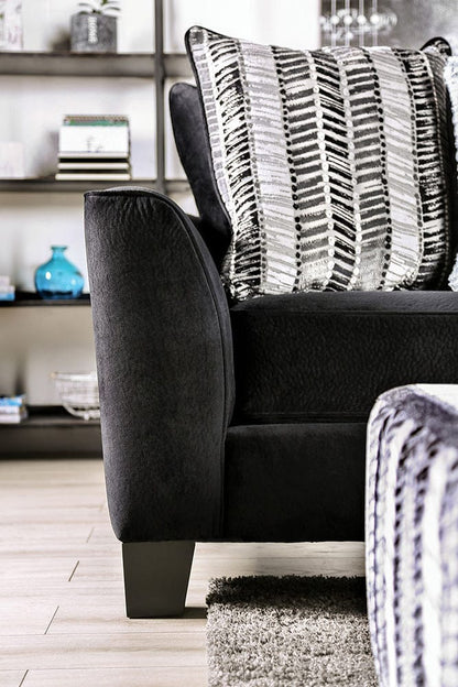Furniture of America - Modbury Sectional in Black - SM5160-SECT View 5