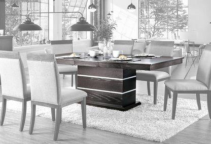 Furniture of America - Modoc Dining Table in Espresso/Beige - CM3337T-TABLE View 1